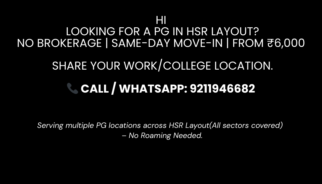 Cover photo of PG near Koramangala